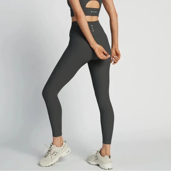 Base Ribbed (Charcoal) 7/8 Legging - Picture 4 of 4